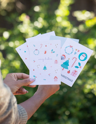 Set of 5 plantable Christmas cards - Save 20%