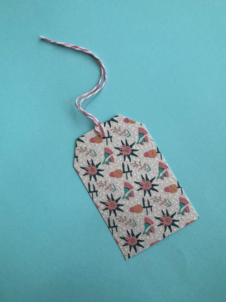 Native flowers Gift tags - set of 5