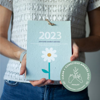 Plantable seeded calendar - daisy