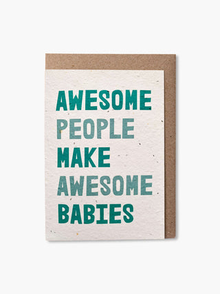 Awesome people make awesome babies - blue