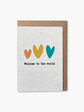 Set of 5 plantable Baby cards