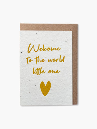 Set of 5 plantable Baby cards