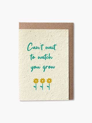 Set of 5 plantable Baby cards