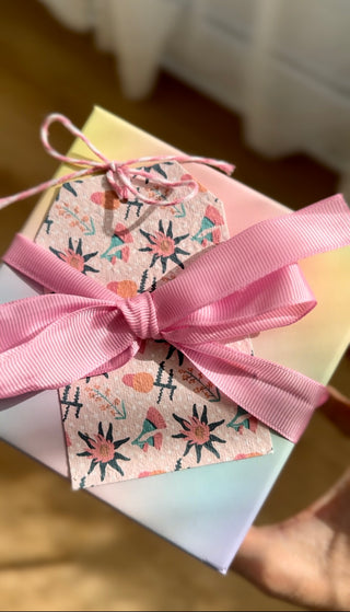 Native flowers Gift tags - set of 5