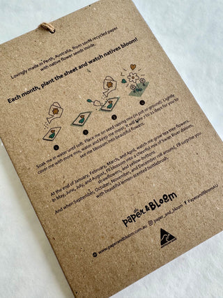 [Pre-order now! Ships from 01 NOV] Plantable seeded calendar - Western Australia Edition