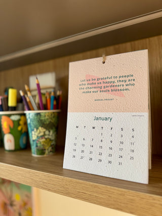 [Pre-order now! Ships from 07 NOV] Plantable seeded calendar - The Herb Garden Edition