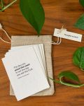 Quote written plantable card