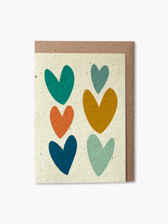 Lovehearts plantable card