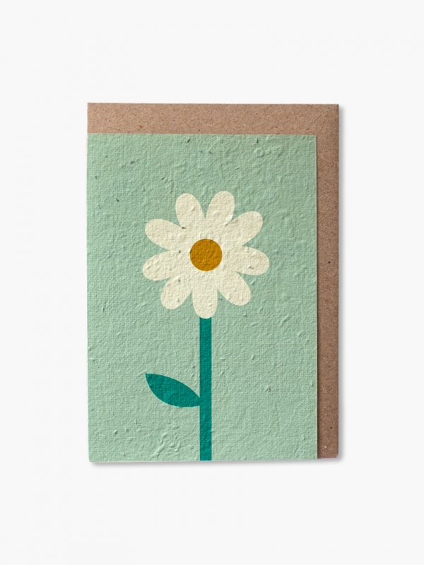 Daisy green plantable card