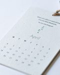 Plantable seed calendar - April month
