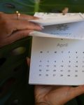 Plantable seeded calendar - April