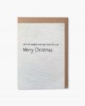 Let's be naughty Merry Christmas plantable card