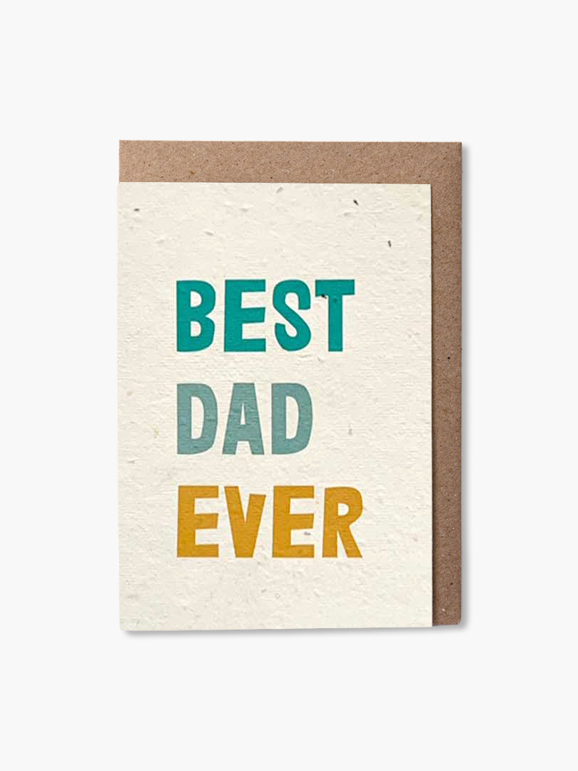 Father’s Day – best dad ever plantable card