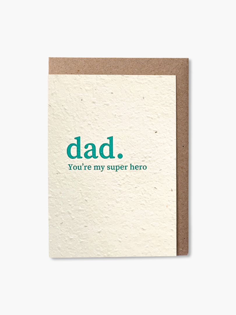 Dad hero plantable card Paper and Bloom